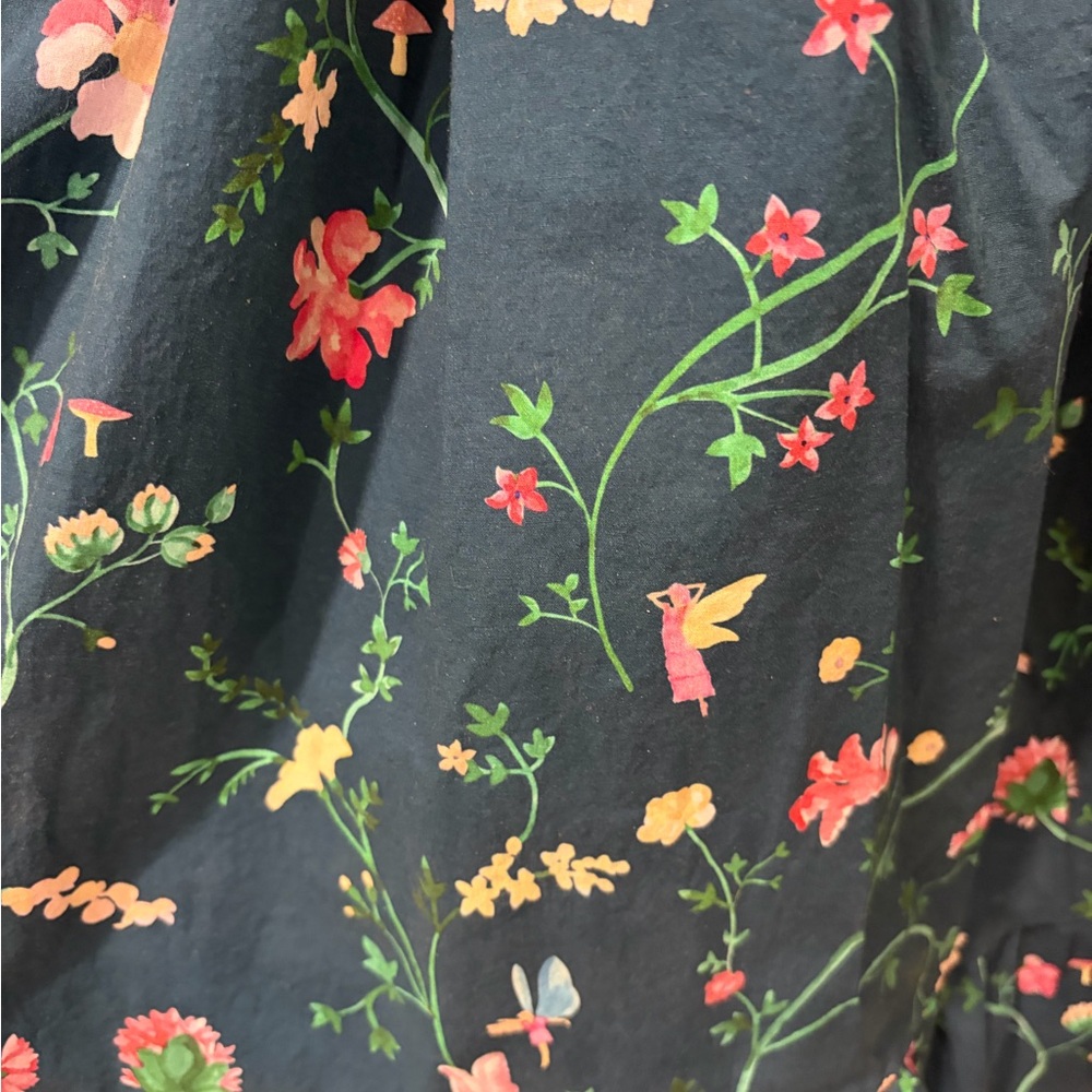 Hill House Elizabeth Nap Dress in Moody Floral, green, XXS - Picture 5 of 5